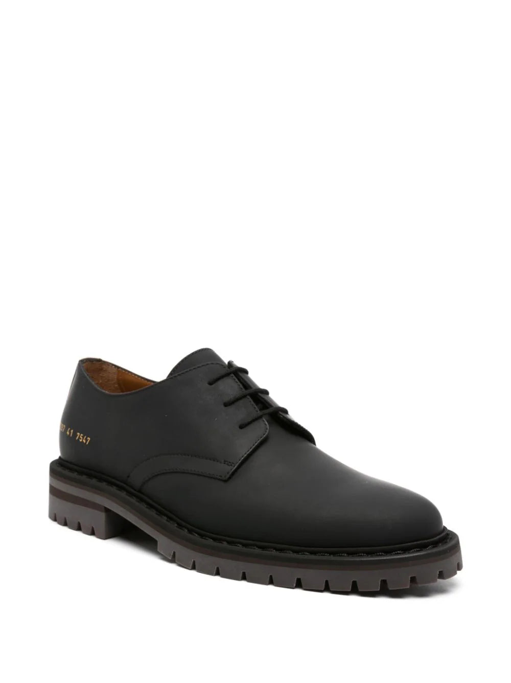 Common Projects Serial Number Print Leather Derby Shoes The Business Fashion