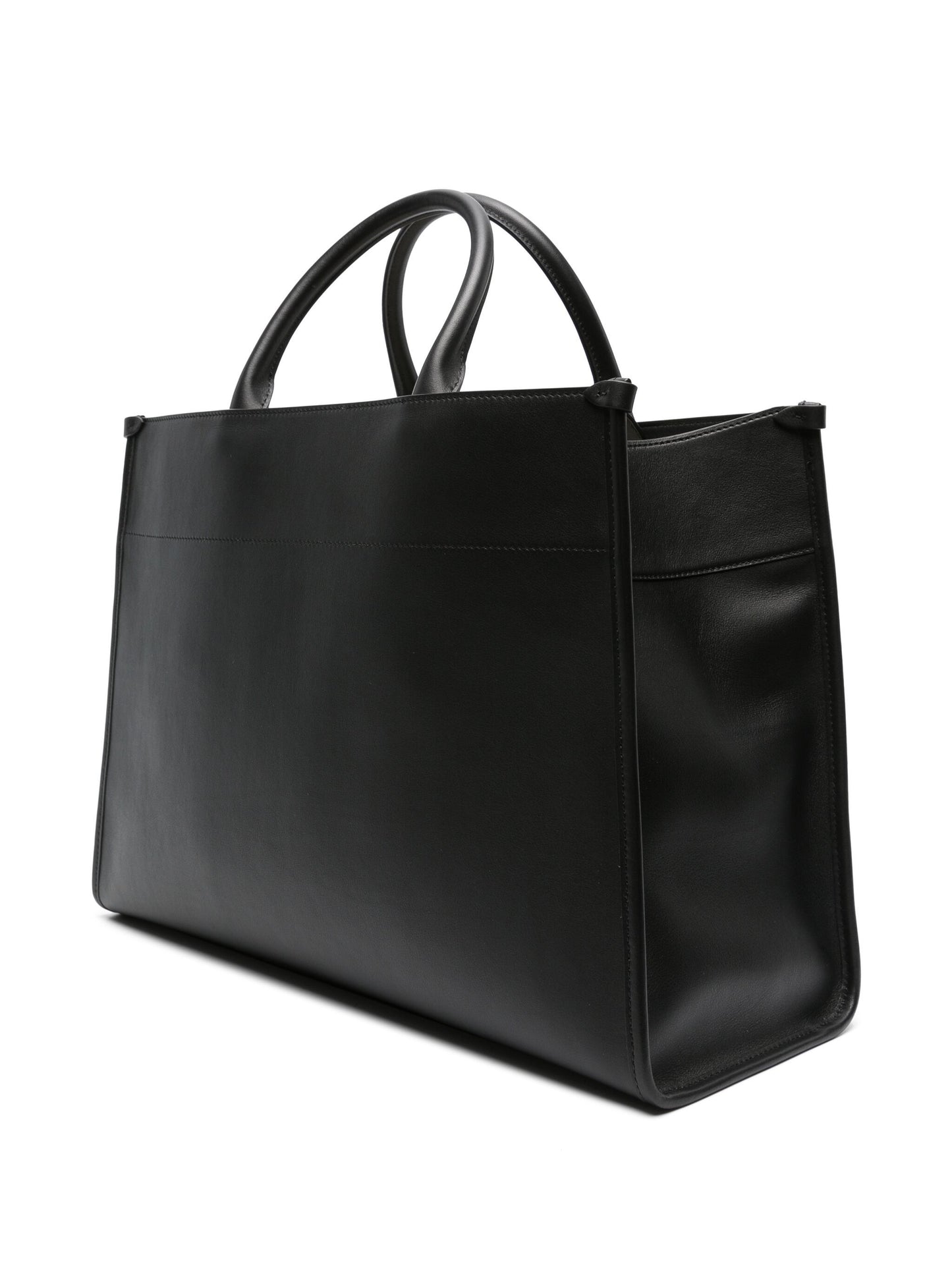 Logo-Embossed Leather Tote Bag