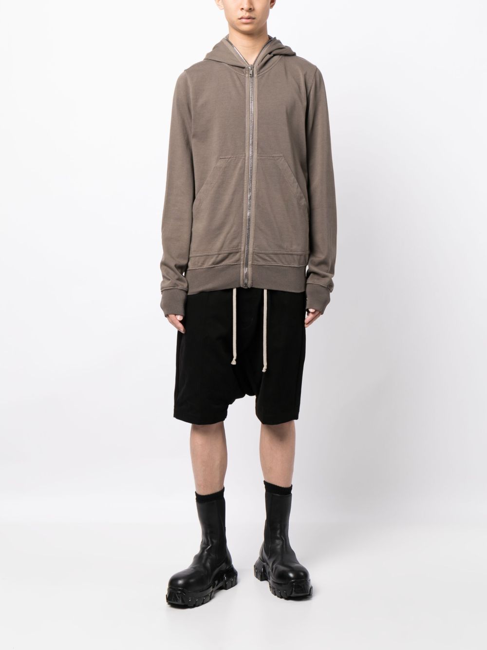 Zip-Up Hooded Cotton Jacket