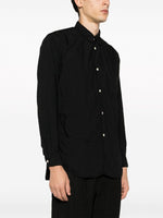 Zip-Embellished Long-Sleeve Shirt