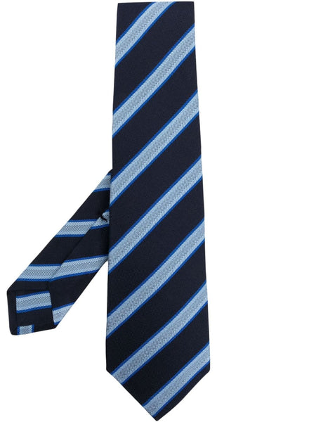 Diagonal Stripe Silk Tie