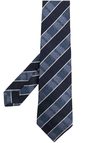 Diagonal Stripe Silk-Blend Tie