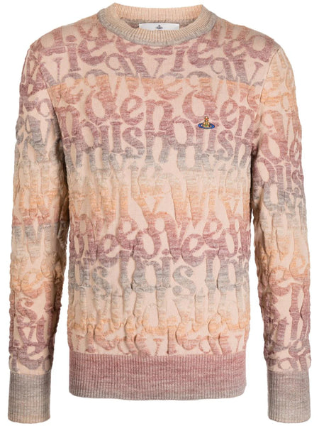 Orb-Embroidered Logo-Jacquard Jumper