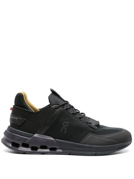 Logo-Print Mesh-Panelling Sneakers
