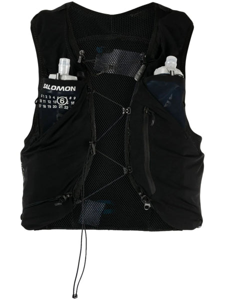 Numbers-Motif Cropped Gilet