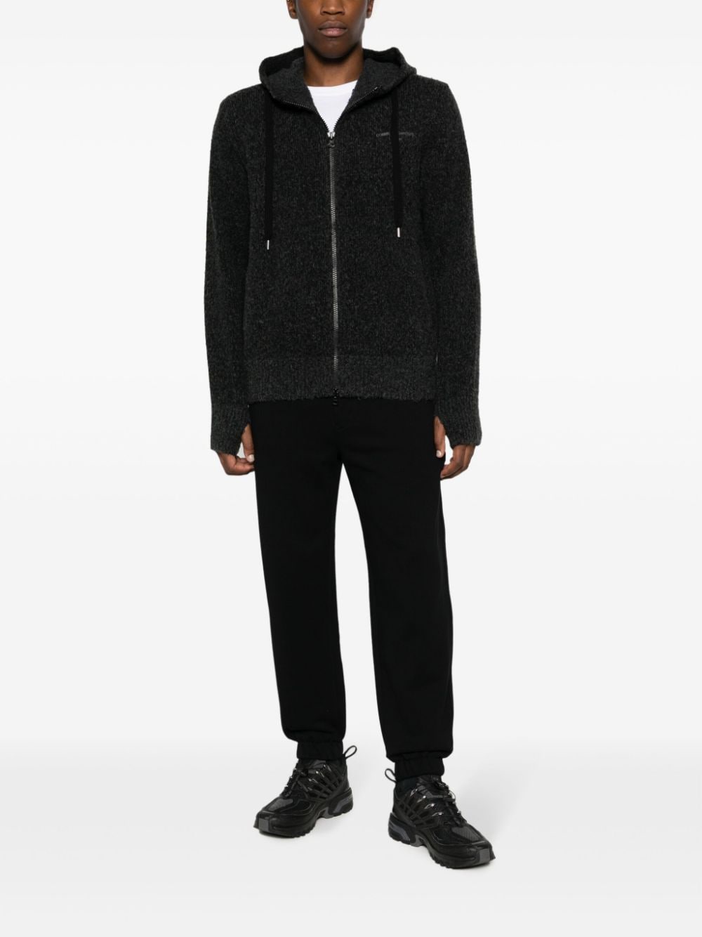 Drawstring-Waist Cotton Track Pants