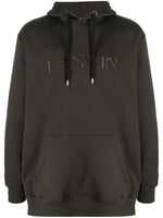 Logo-Embroidery Cotton Hoodie