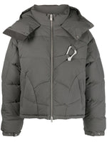 Abstract Quilted Down Jacket