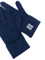 Intarsia-Knit Logo Gloves