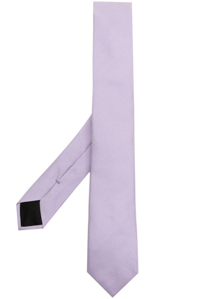 4G-Embroidered  Silk Tie