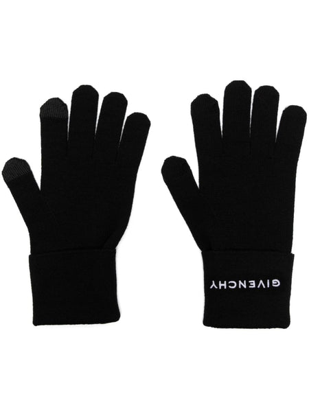 4G Logo-Embroidered Wool Gloves