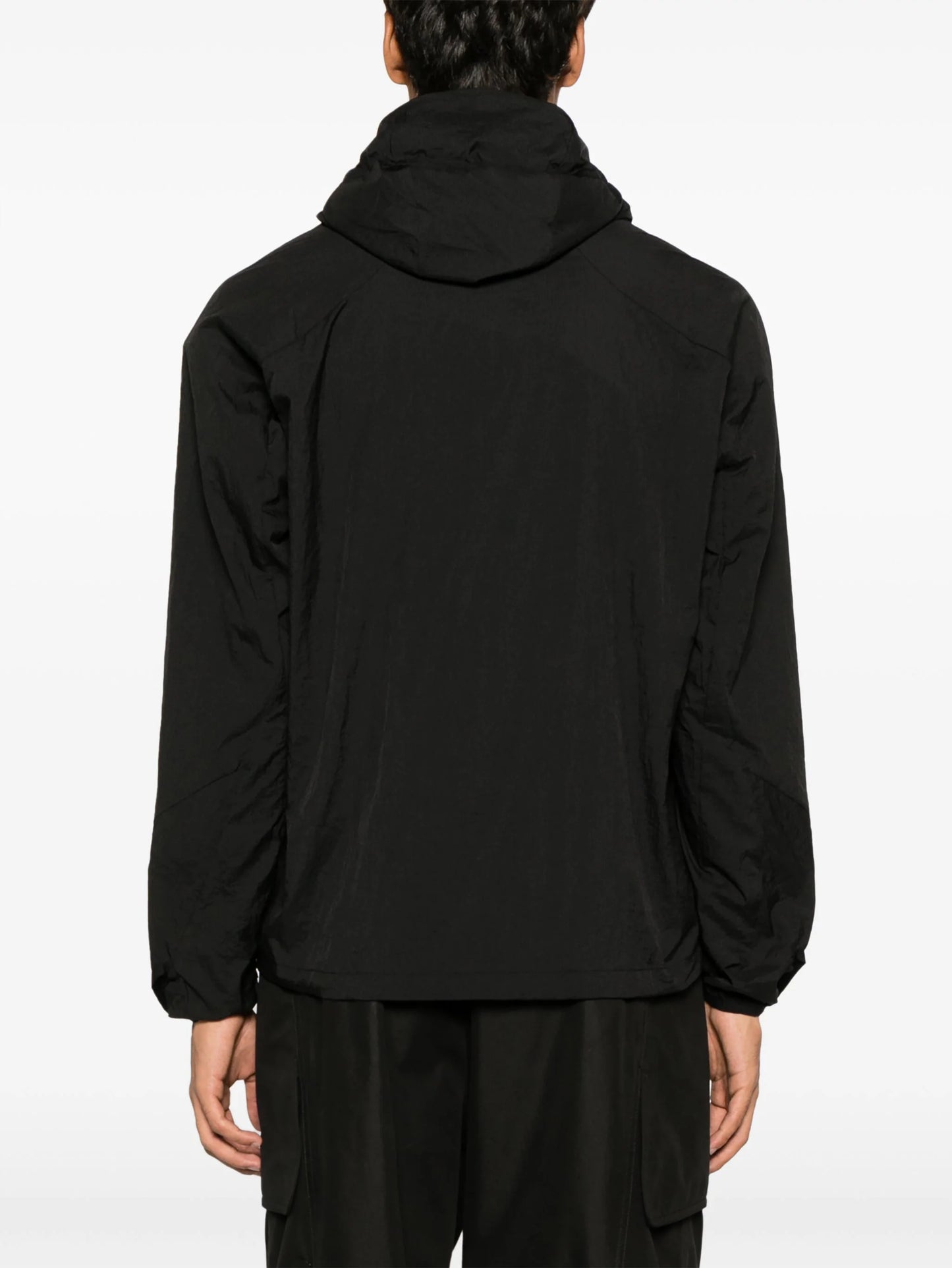Ripstop Texture Hooded Zip-Up Jacket