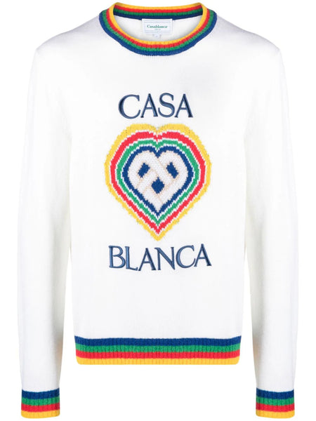 Heart Boucle Wool-Blend Jumper