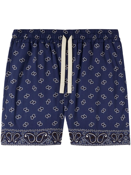 Paisley-Print Cotton Shorts