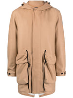 Hooded Wool-Blend Coat
