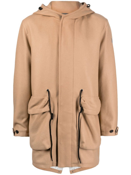 Hooded Wool-Blend Coat