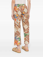 Printed Cropped Trousers