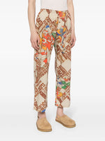 Printed Cropped Trousers