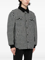Gingham-Check Flannel Shirt Jacket