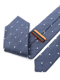 Polka Dot-Embroidered Twill-Weave Tie