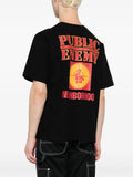 X Public Enemy Logo-Print Cotton T-Shirt