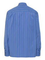 Vetical-Stripe Print Cotton Shirt