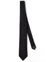 Pinstripe-Pattern Silk Tie