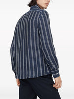 Striped Chambray Linen Shirt