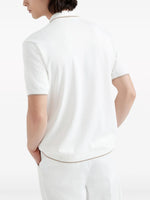 Contrasting-Trim Cotton Shirt