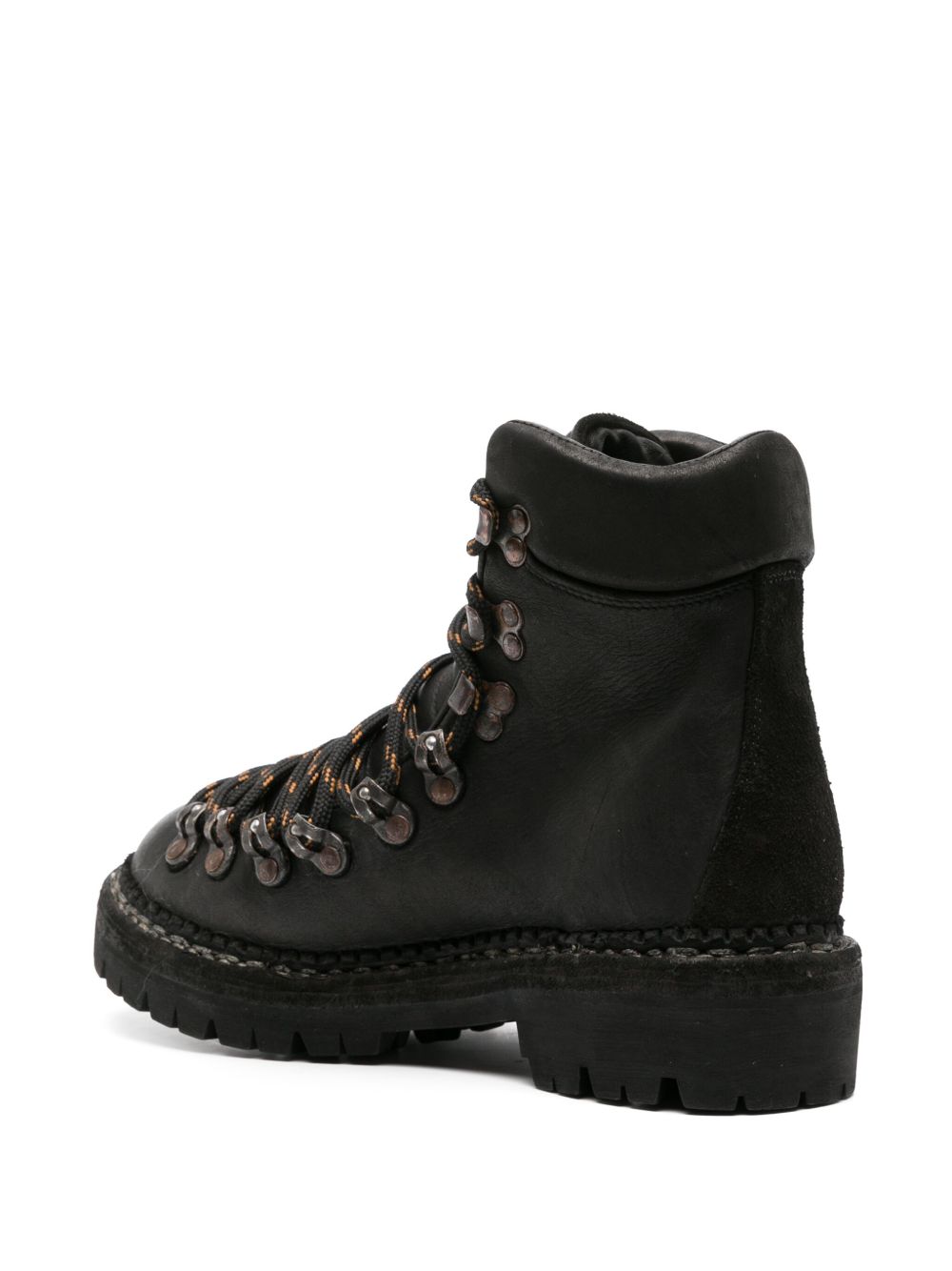 lace-up leather boots