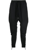 Drop-Crotch Tapered Track Trousers