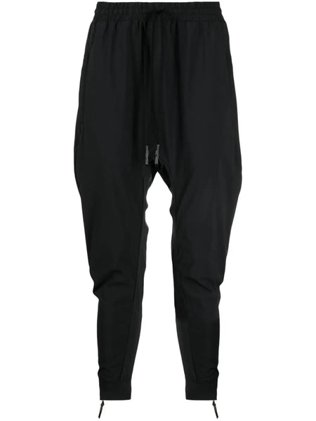Drop-Crotch Tapered Track Trousers