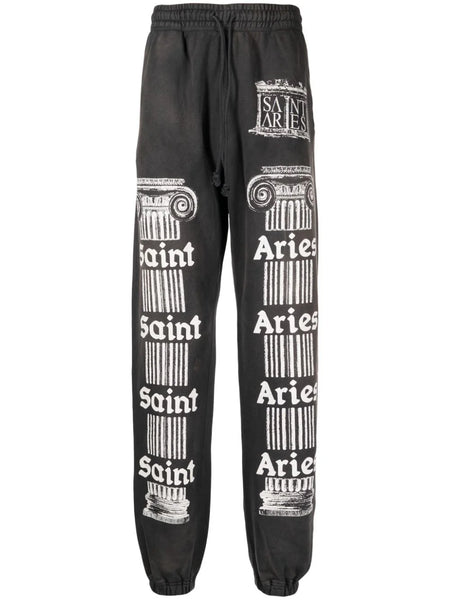 Slogan-Print Cotton Track Pants