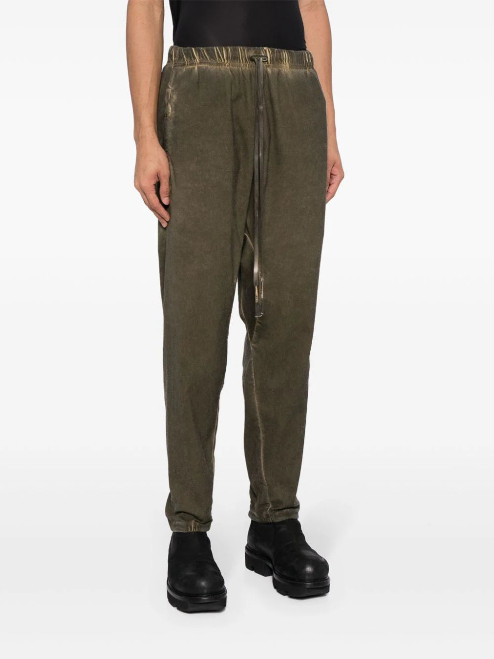 Drop-Crotch Drawstring Trousers