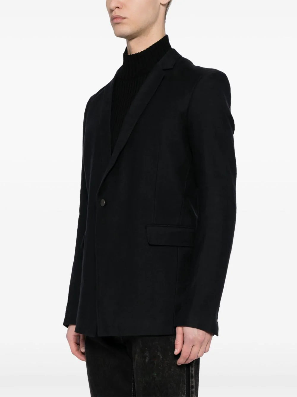 Shawl-Lapels Single-Breasted Blazer