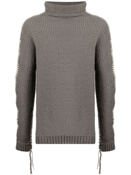 Whipstitch-Detail Merino Jumper