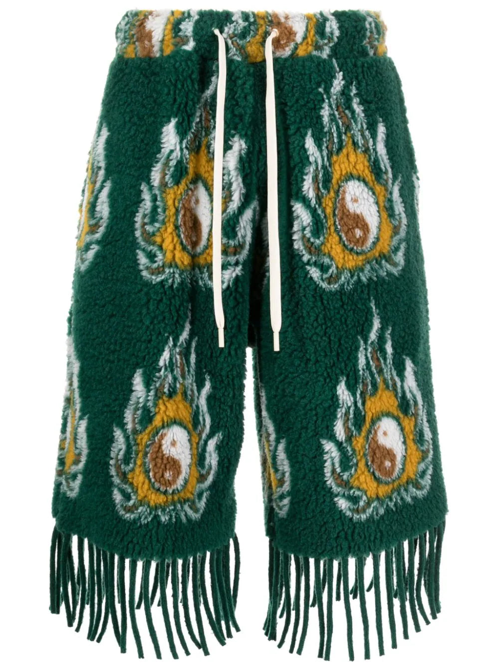 Cosmo Patterned-Jacquard Drawstring Shorts