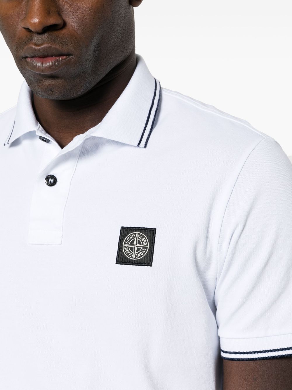 piqué cotton polo shirt