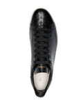 Crocodile-Embossed Leather Sneakers