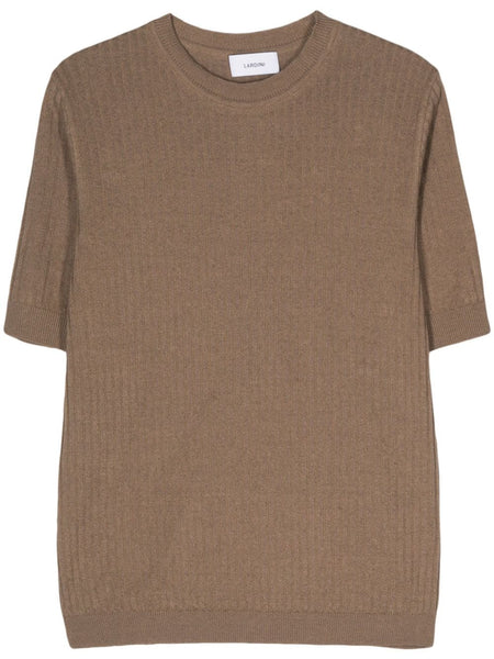 Ribbed-Knit T-Shirt