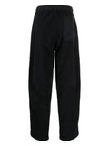 Elasticated-Waist Tapered Trousers