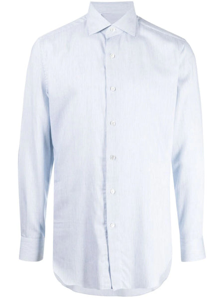 Striped Cotton-Cashmere Blend Shirt