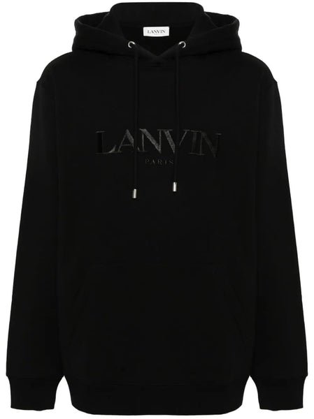 Embroidered-Logo Cotton Hoodie