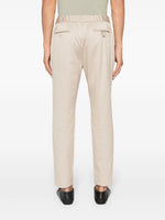 Slim-Fit Cotton Tailored Trousers