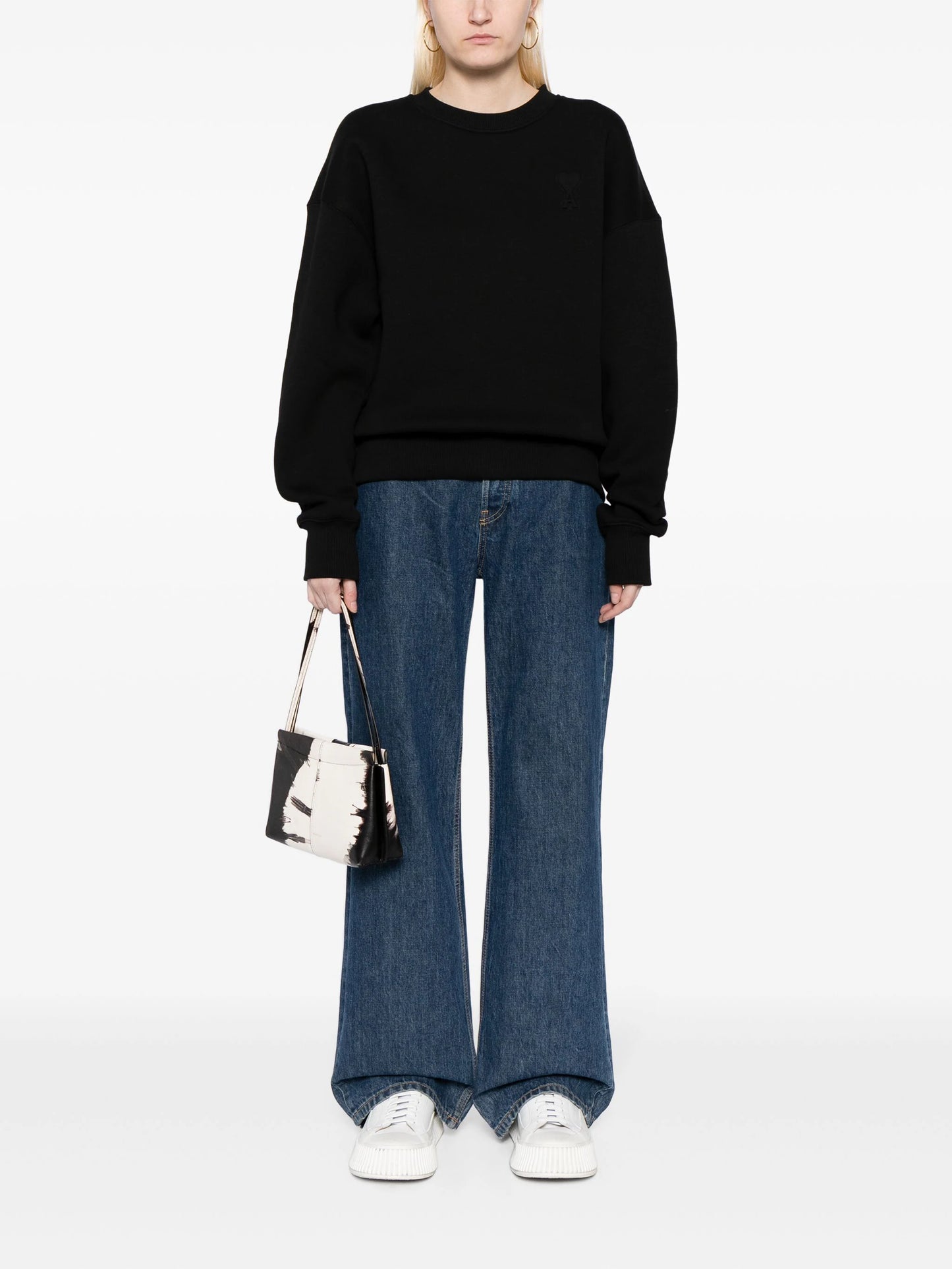 Ami De Coeur-Embossed Sweatshirt