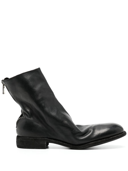 Zip-Fastened Leather Boots