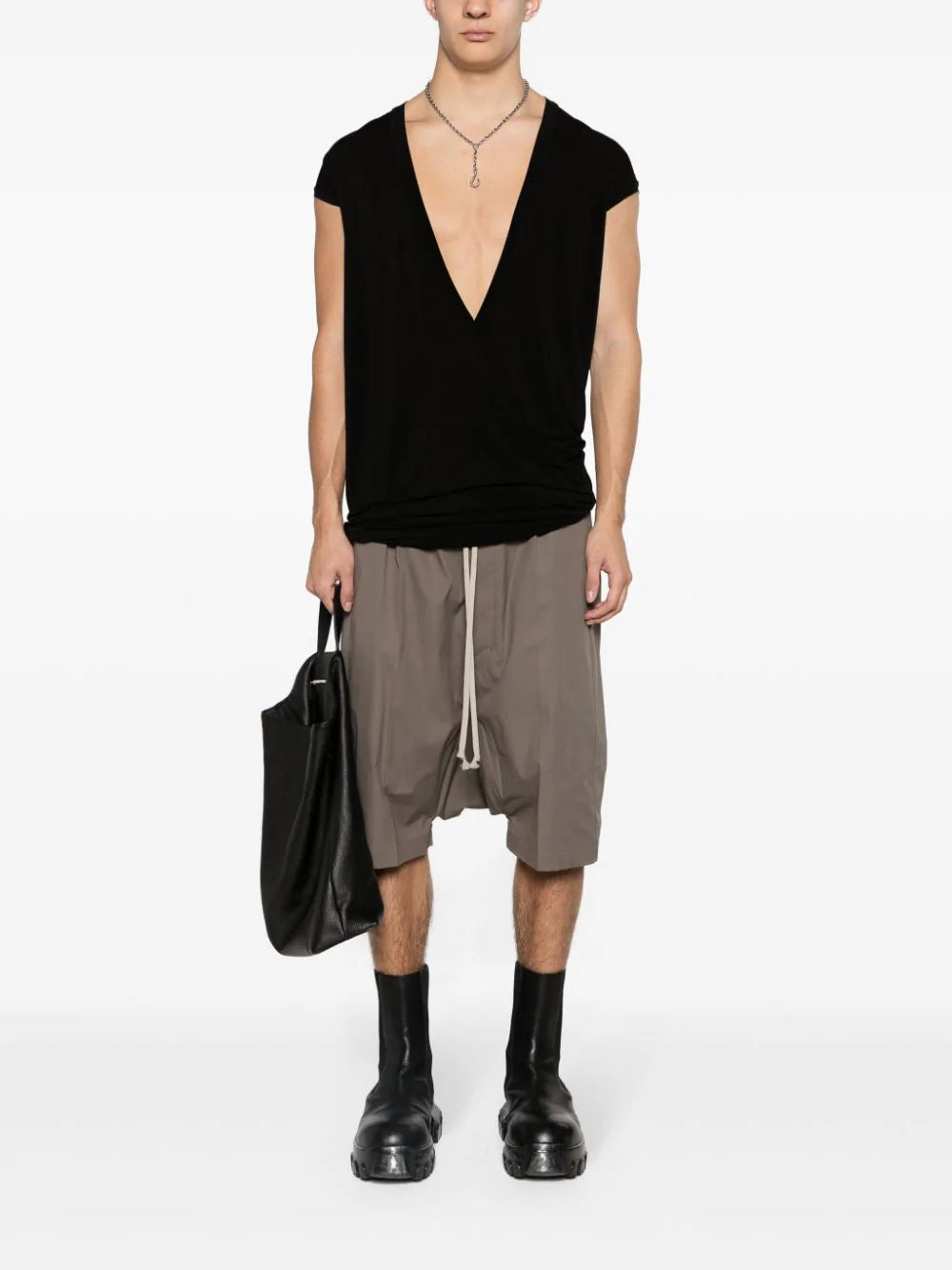 Rick Owens Pods Drop Crotch Shorts