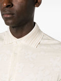 Floral-Jacquard Cotton Shirt