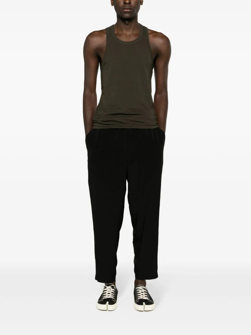 Drawstring Tapered Trousers