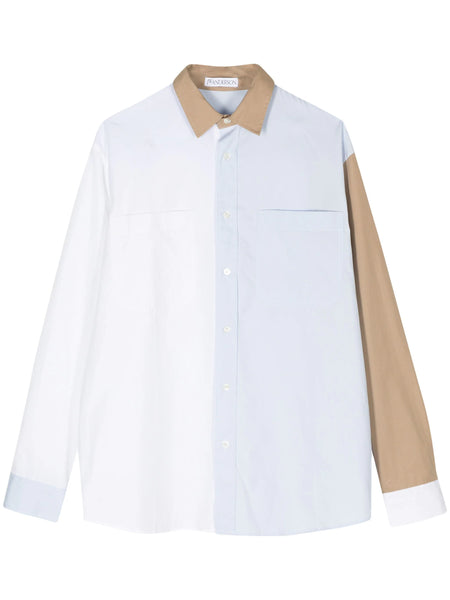 Colour-Block Cotton Shirt